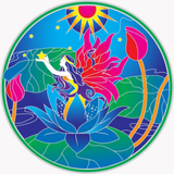 Sunseal Mandala Sticker - ANGEL FAIRY HEALING MANDALA (14cm)
