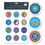 Affirmation Mandala Sticker sheet