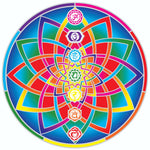 Sunseal Mandala Sticker - Cosmic Chakra Mandala (14cm)