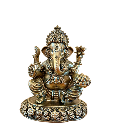 Ganesha pure brass statue, high quality 7.5cm