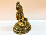 Lakshmi large pure brass statue, high quality 10cm