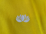Unisex Yellow Lotus embroidery Sweater shirt long sleeve top