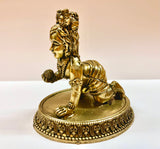 Baby Krishna Laddu Gopal pure brass statue, high quality 7.5cm