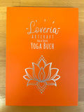 A5 notebook orange with Lotus in a gift box + 3 Yoga symbol paper clips