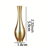 Incense holder mini brass flower vase Gold 6cm