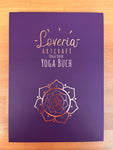 A5 notebook purple with gold OM in a gift box + 3 Yoga symbol paper clips