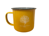 Ashram tree Mug Steel Metal Water camping cup (yellow)