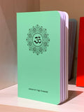Om Chakra Mandala small pocket A6 notebook with blank pages - 4 colours