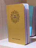Carnet A6 de petite poche Om Chakra Mandala avec pages blanches - 4 couleurs