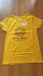 Women's YELLOW Om Namah Sivaya Cotton Yoga T-shirt