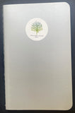 Ashram tree roud sticker small pocket A6 notebook with blank pages - 6 colours