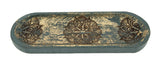 Mandala Incense Holder Turquoise and Gold embellishment