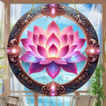 Lotus Hanging Sun Catcher Window Decor