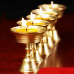 Mini small Brass Ghee Lamp for meditation alter