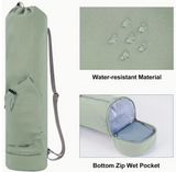 Green Yoga mat bag water resistant