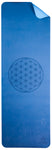 6 mm Non-Toxic Yoga Mat with two layers - flower of life (blue)