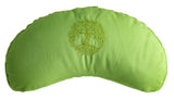Large Meditation cushion half moon shape 12cm Green - tree of life