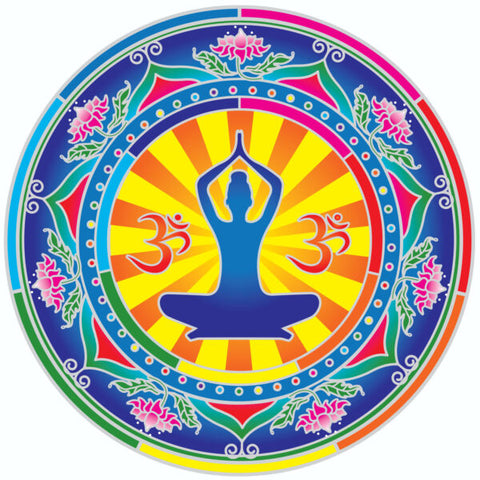 Sunseal Mandala Sticker - YOGA SPIRIT MANDALA (14cm)
