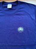 Unisex Standard Cotton Royal Blue Yoga T-shirt - Lotus Yoga Sivananda