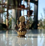 Mini Lakshmi small brass statue 3cm