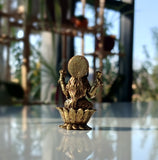 Mini Lakshmi small brass statue 3cm