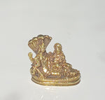 Mini Vishnu & Lakshmi  Narayana small brass statue 3cm