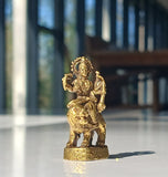 Mini Durga small brass statue 3.5 cm