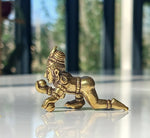 Mini Baby Krishna Laddu Gopal small brass statue 3cm