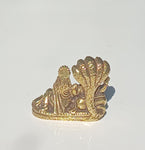 Mini Vishnu & Lakshmi  Narayana small brass statue 3cm