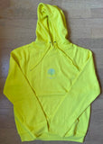 Unisex Yoga YELLOW Hoodie Sweatshirt with Ashram tree logo