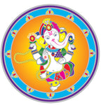 Autocollant Mandala Sunseal - Ganesh dansant (14cm)