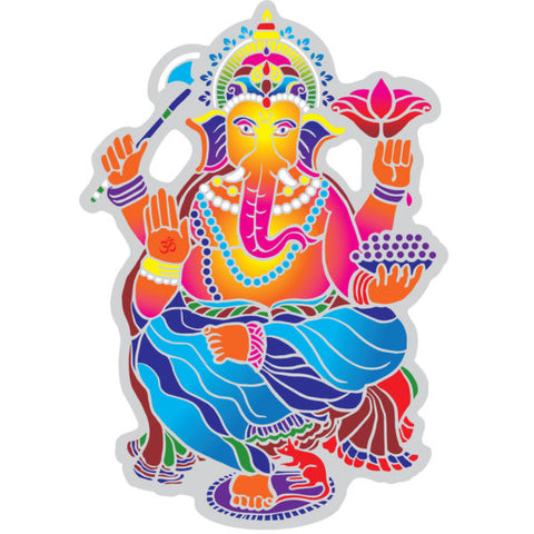 Sunseal Mandala Sticker - Dancing Ganesha (14cm x 11cm)
