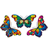 Autocollant Mandala Sunseal – Papillons magiques Sunray (trois autocollants chacun 12 cm x 6 cm)