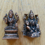 Statue en laiton de Lakshmi /  petit modèle