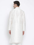 Men's Silk Blend White Kurta