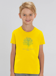 T-shirt Yoga Enfant Jaune Coton Bio (Ashram Tree)