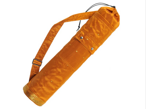 Yoga mat bag Saree style (Saffron)