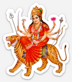 Autocollant Durga Goddess - épais, imperméable et résistant !