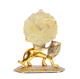 Durga Golden Metal statue - 21cm