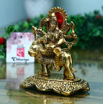 Durga Metal statue - 14cm