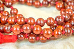 Mala en bois de santal rouge (perles 8 mm)