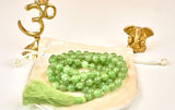 Mala en jade vert naturel (perles 8 mm)