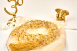Mala en quartz rutile doré (perles 8mm)