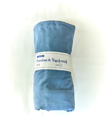100% Cotton Yoga Pants (Denim blue)