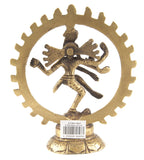 Siva Nataraj dancing brass statue SMALL - 10.5cm