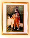 Radha & Krishna in Lotus Pond Poster (07S)