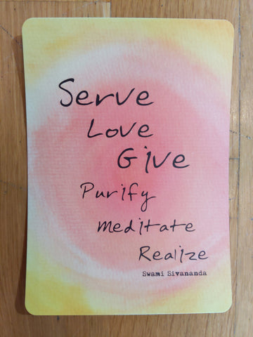 Serve Love Give Postcard (Small)