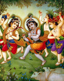 Affiche Krishna Joue avec les Gardiens de Troupeaux  (17L)