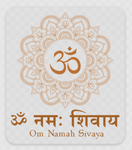 Autocollant Om Namah Sivaya - transparent, imperméable et résistant !