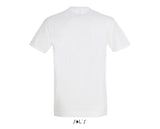 T-shirt de yoga blanc unisexe en coton standard pour hommes - Om Namo Narayanaya